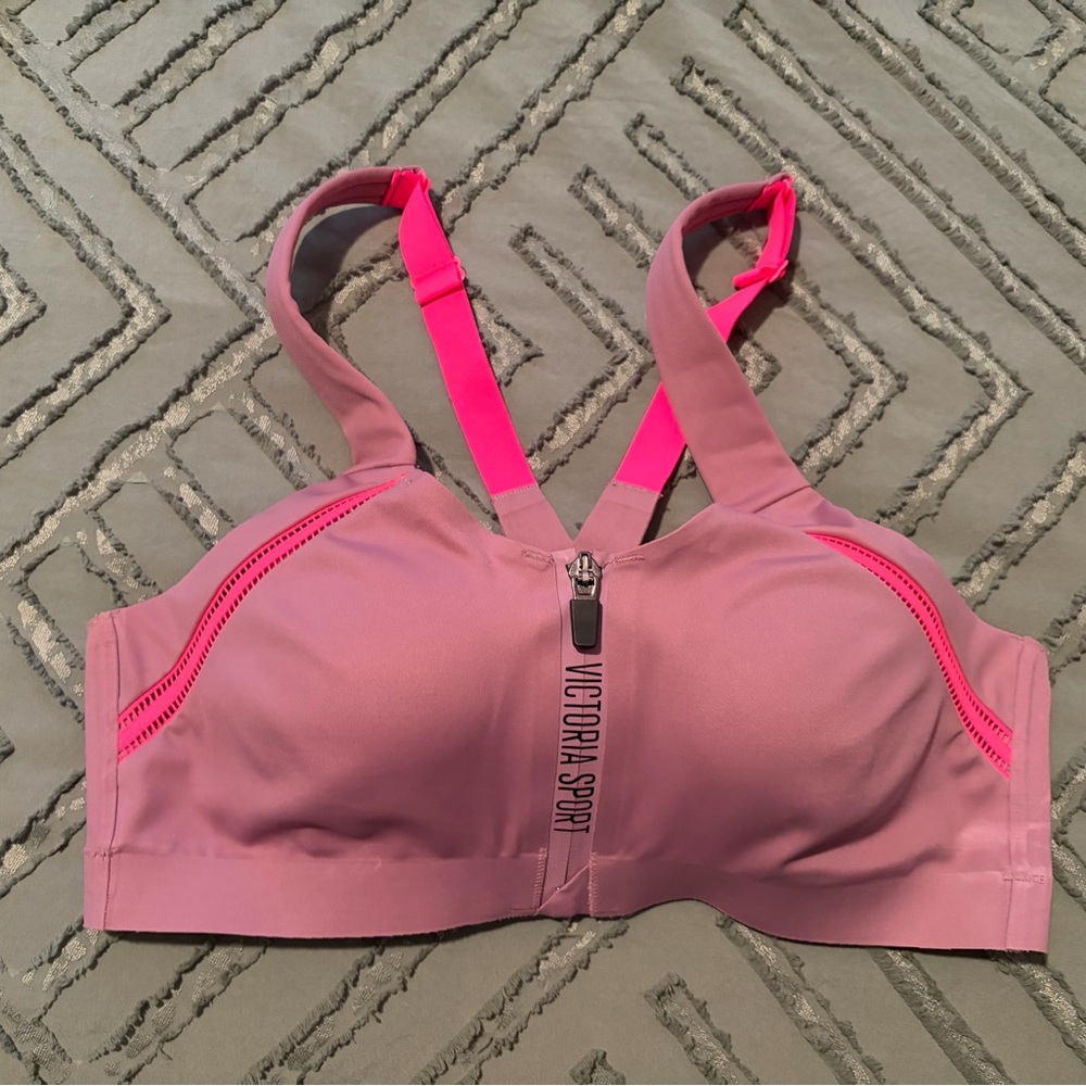 VSX Front Close Zip Up Sports Bra NWOT